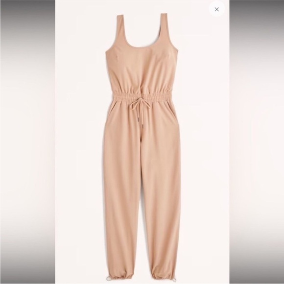 Abercrombie & Fitch Pants - Abercrombie & Fitch Traveler Stretch Jumpsuit Size Large Light Brown